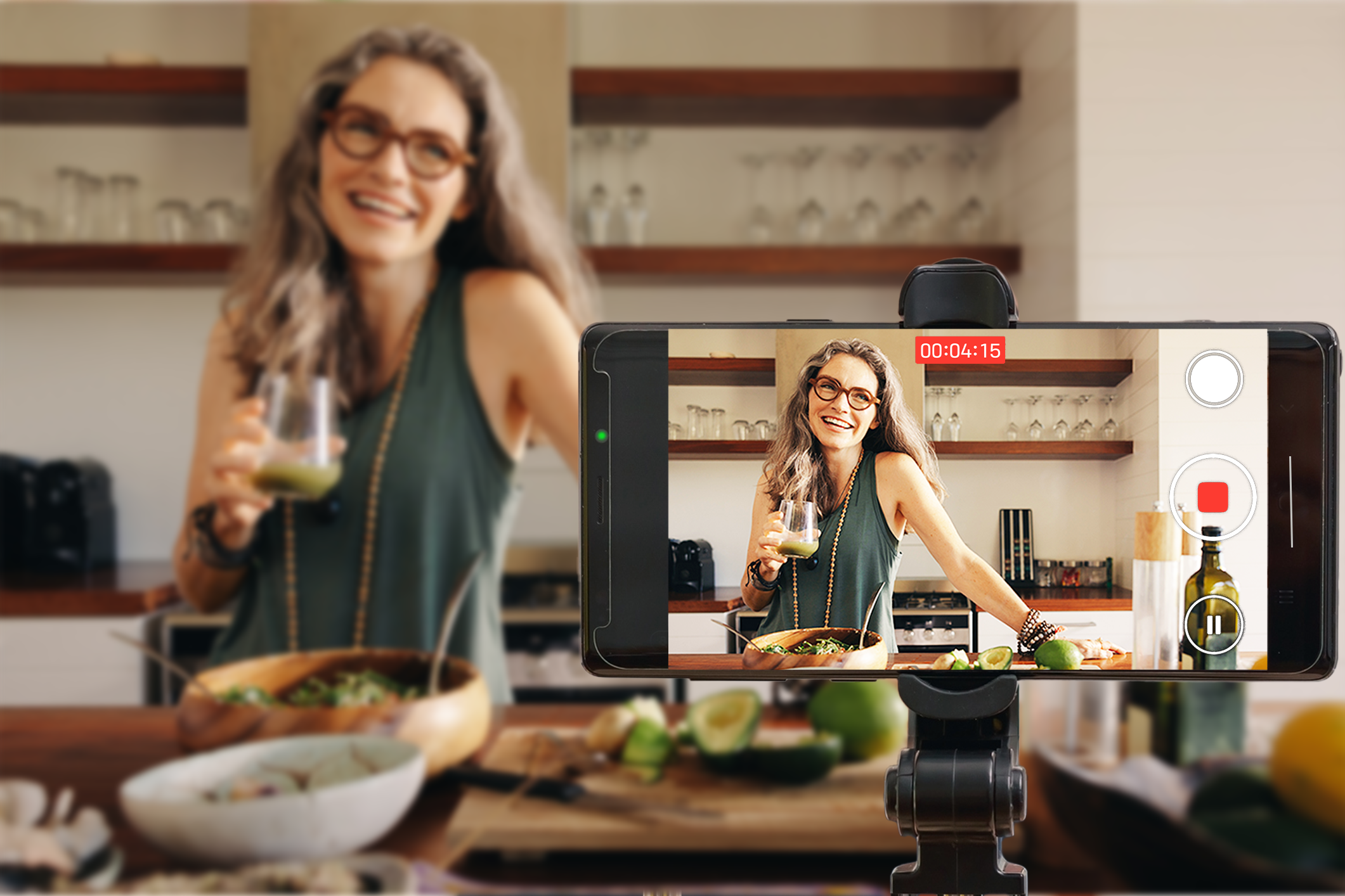 Podcast creator and client